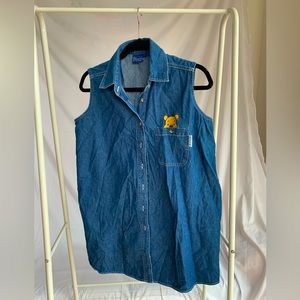 Pooh denim tunic vest